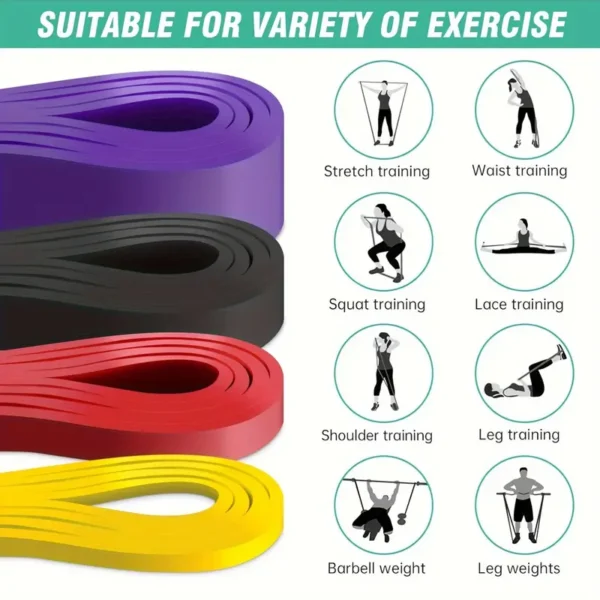 4pcs Resistance Bands Set for Fitness