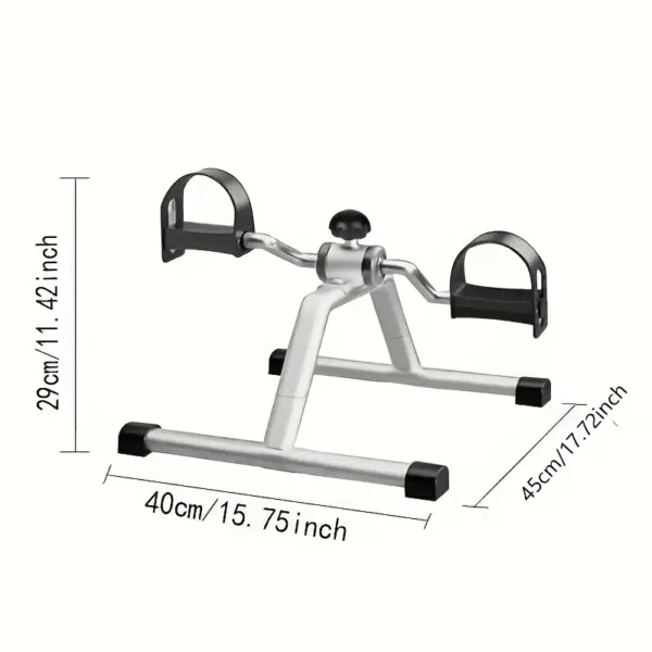 White Aluminum Pedal Exercise Bike