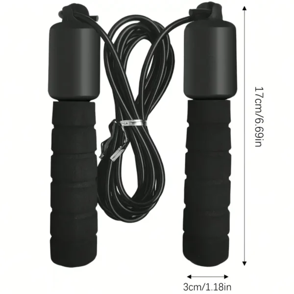 Black Fitness Jump Rope