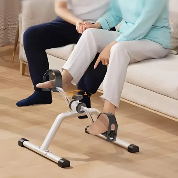 White Aluminum Pedal Exercise Bike