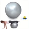 Gray Yoga Balance Ball with Air Pump