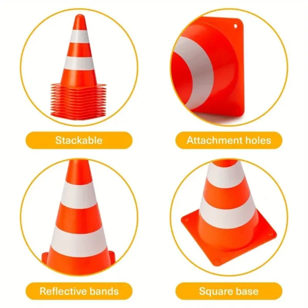f5146170758c4893b0aa3f40b9953a3a-goods.webp 2pcs Orange Reflective Training Cones